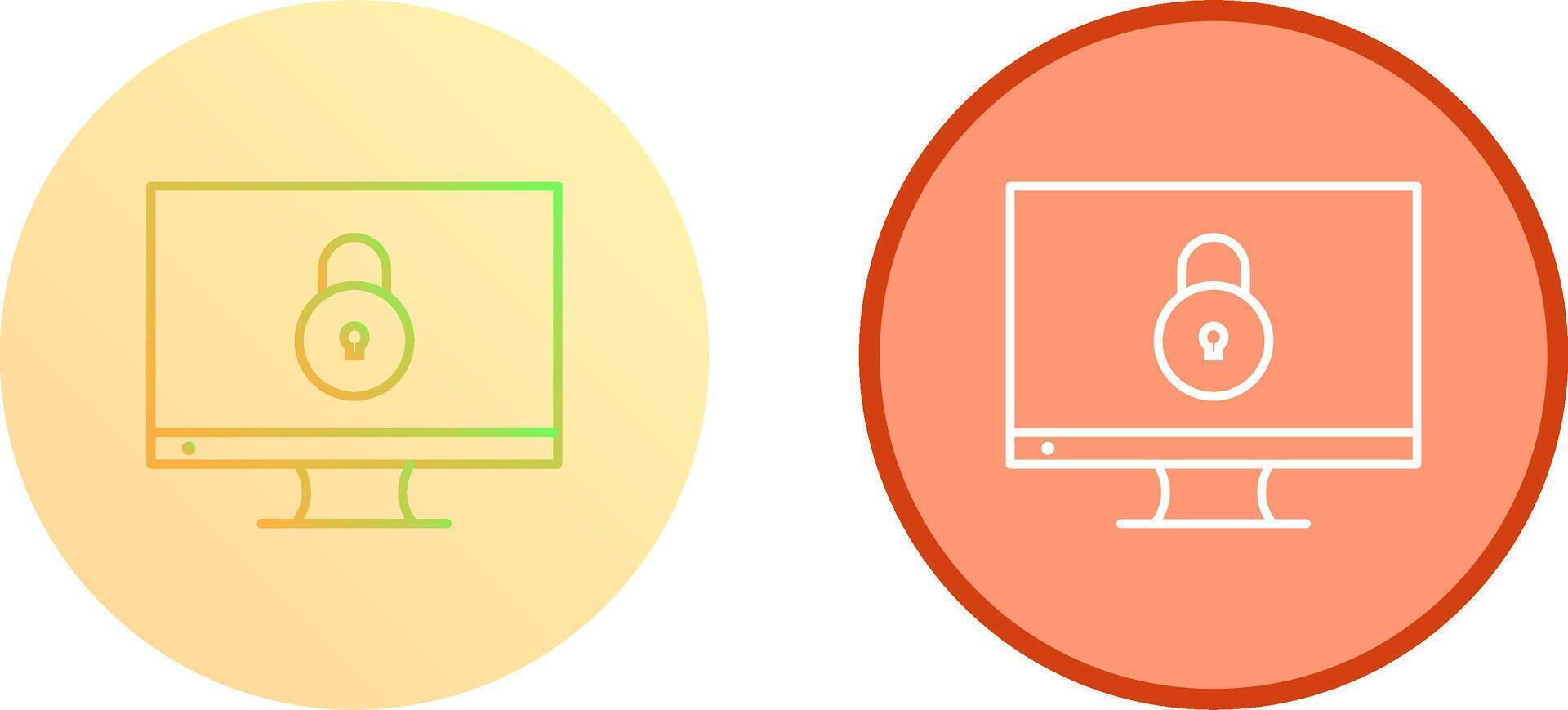 Unique Closed Access Icon Design vector