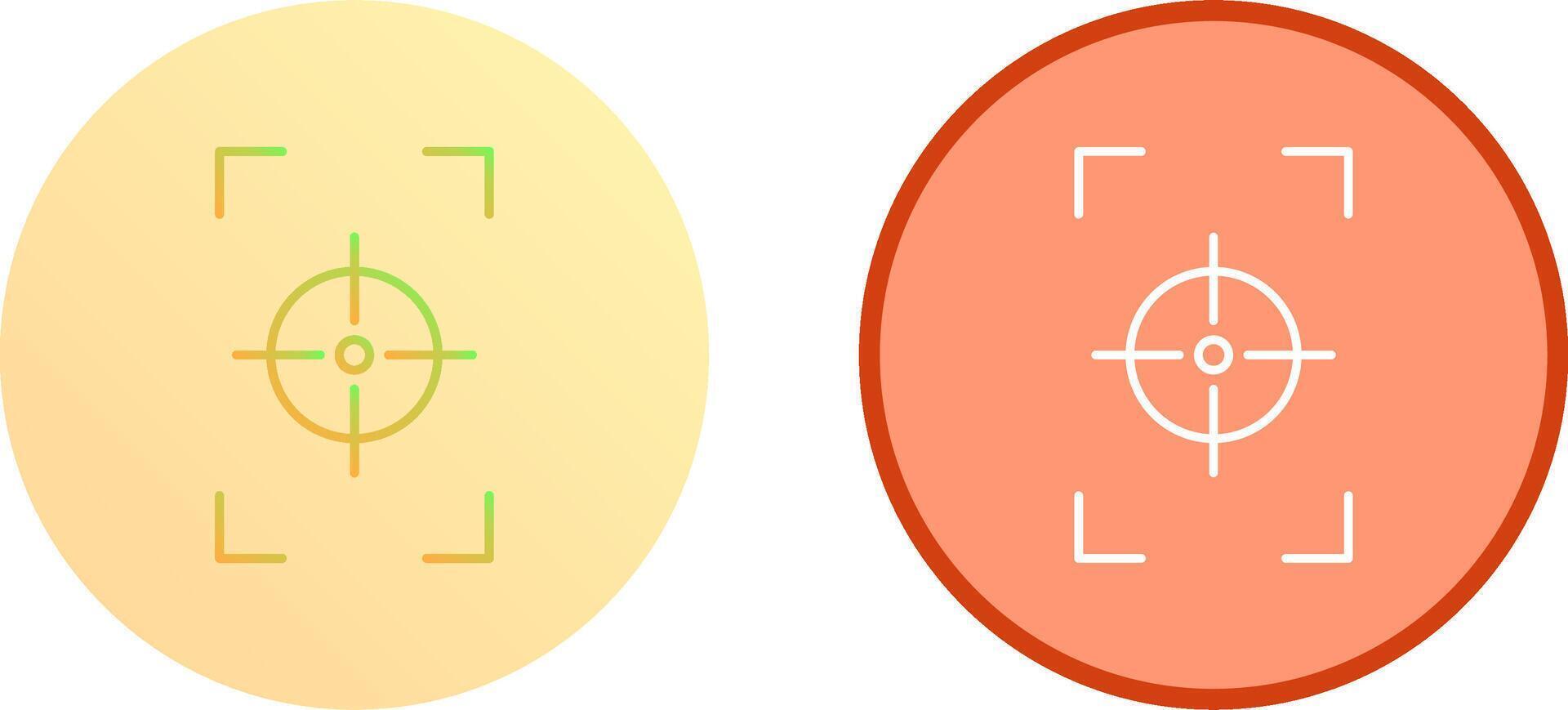 Unique Focus Vertical Icon Design vector