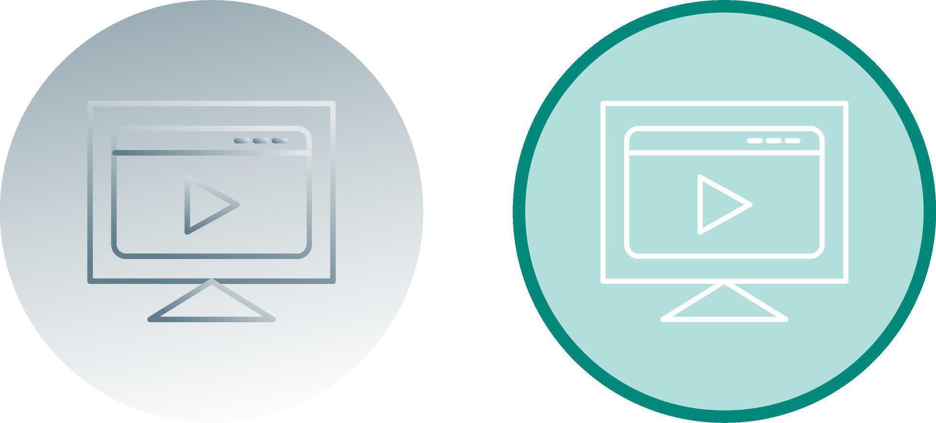 Streaming Icon Design vector