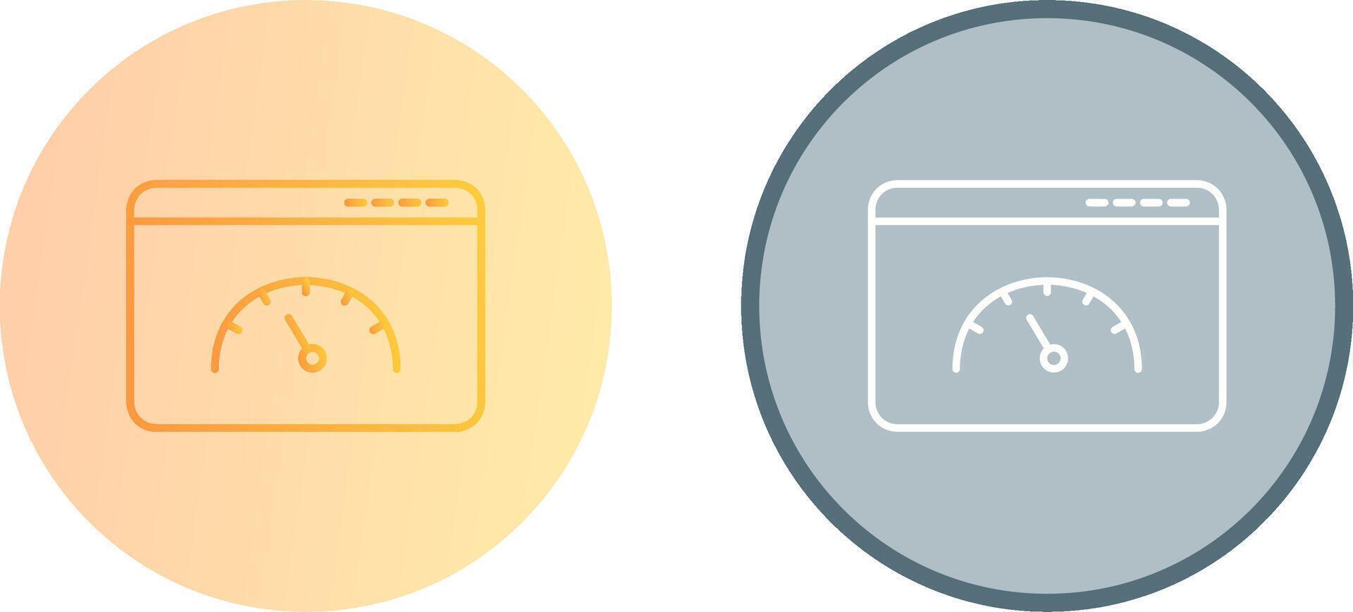 Page Speed Icon Design vector