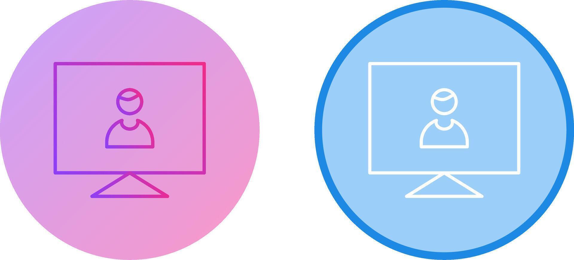 Male Visitor Icon Design vector