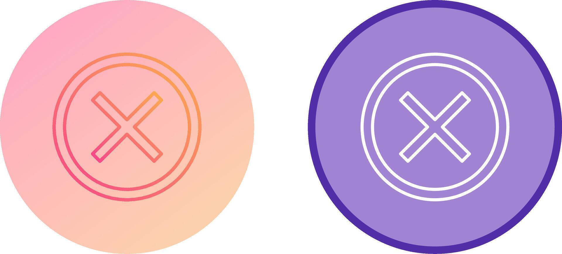 Do Not Cross Icon Design vector