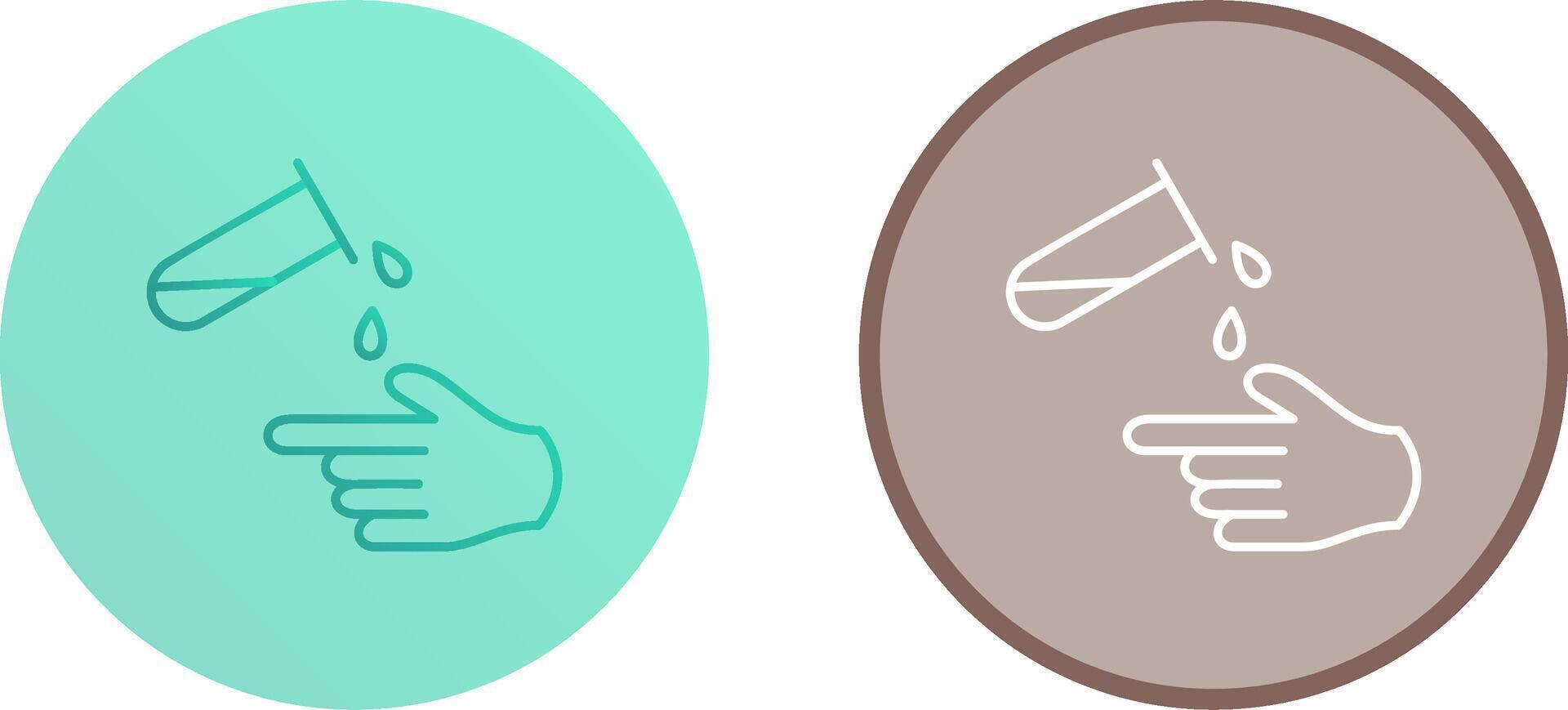 Corrosive Hazard Icon Design vector