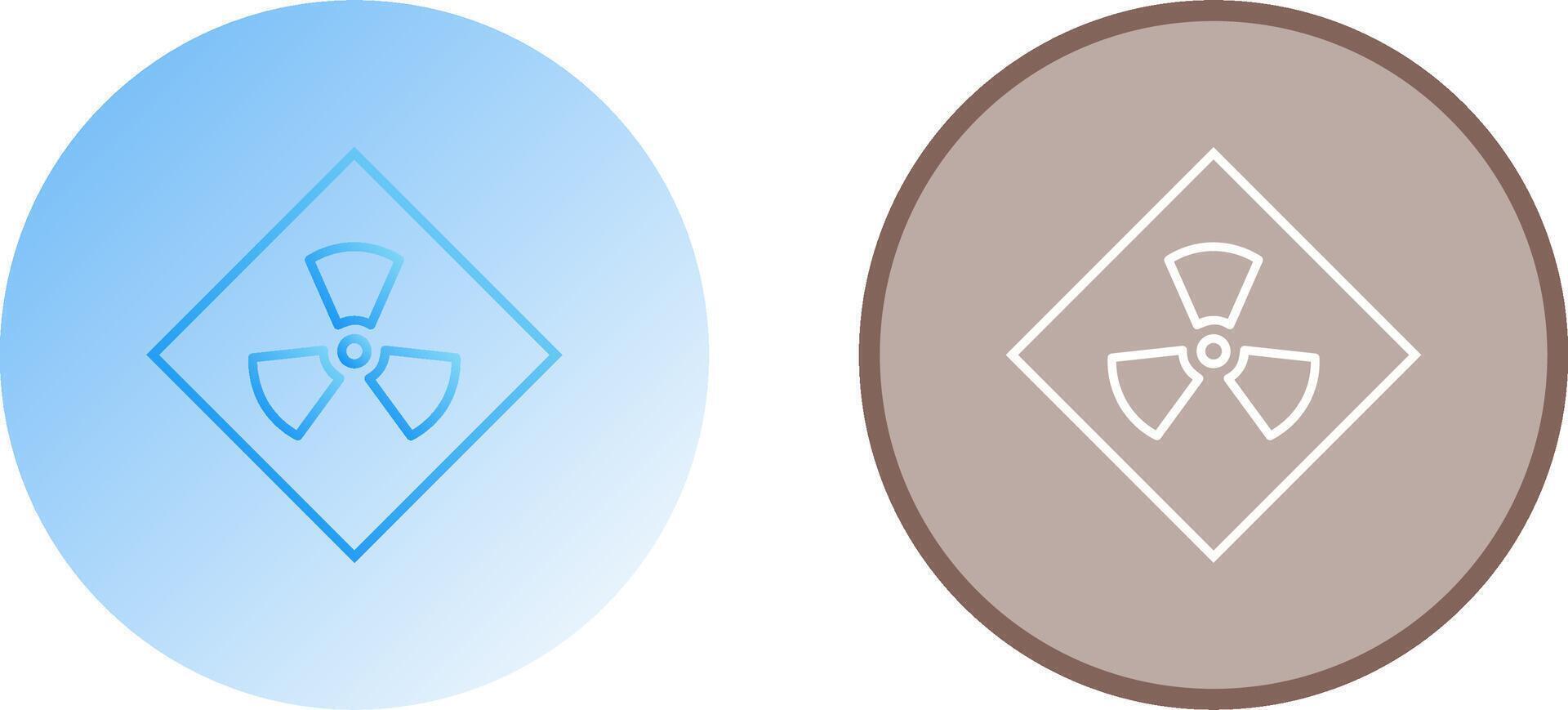 Radiation Icon Design vector