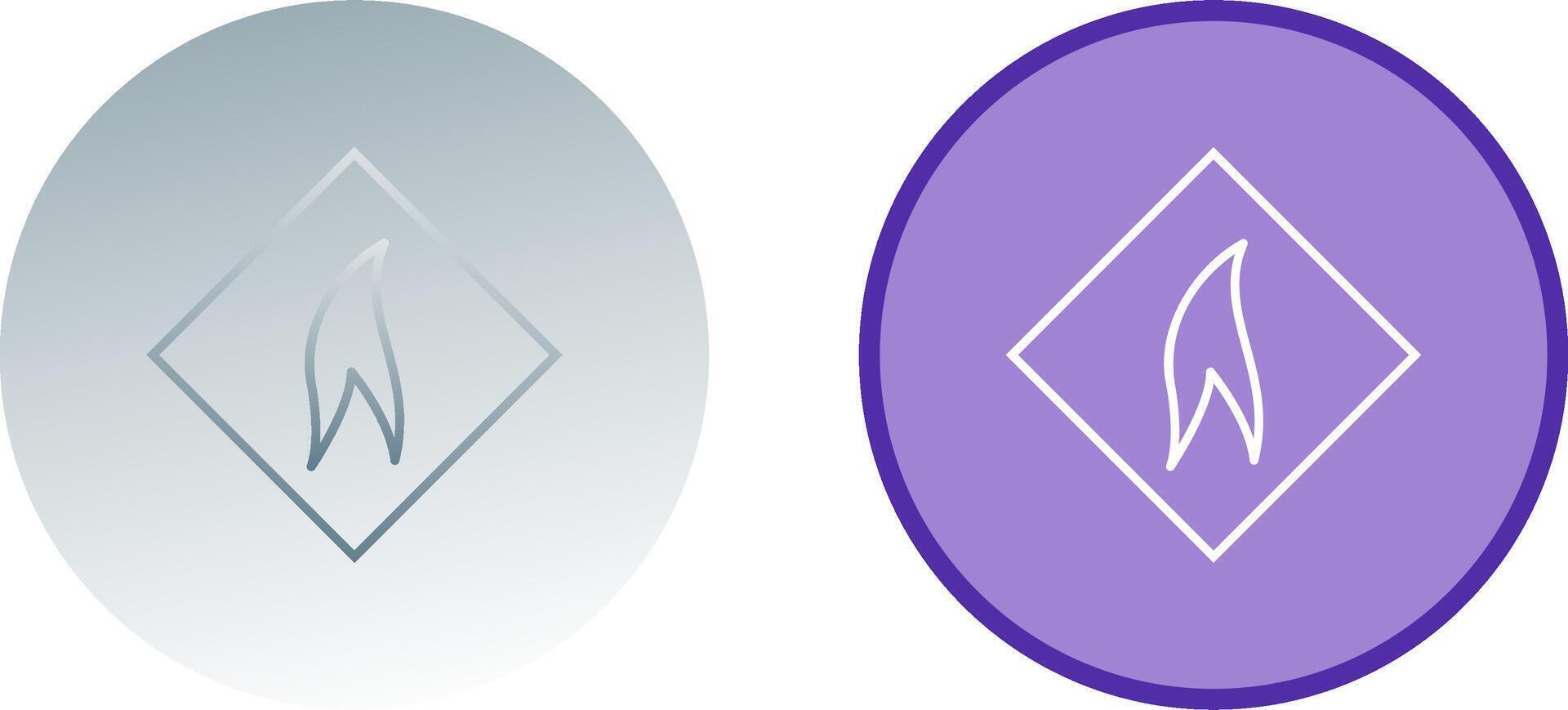 Flammable Material Icon Design vector