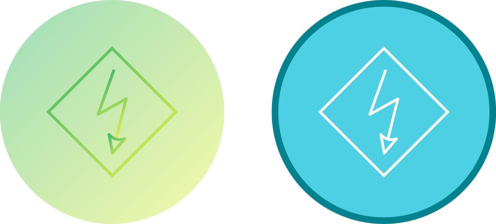 High Voltage Icon Design vector