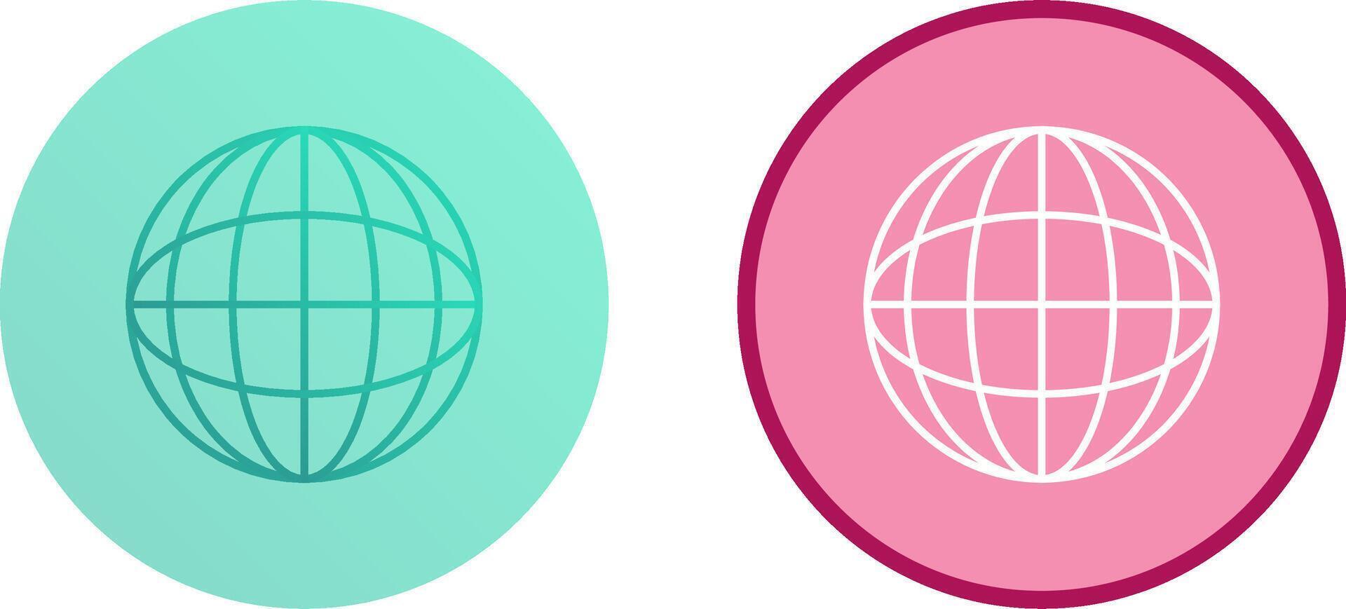 Globe Icon Design vector