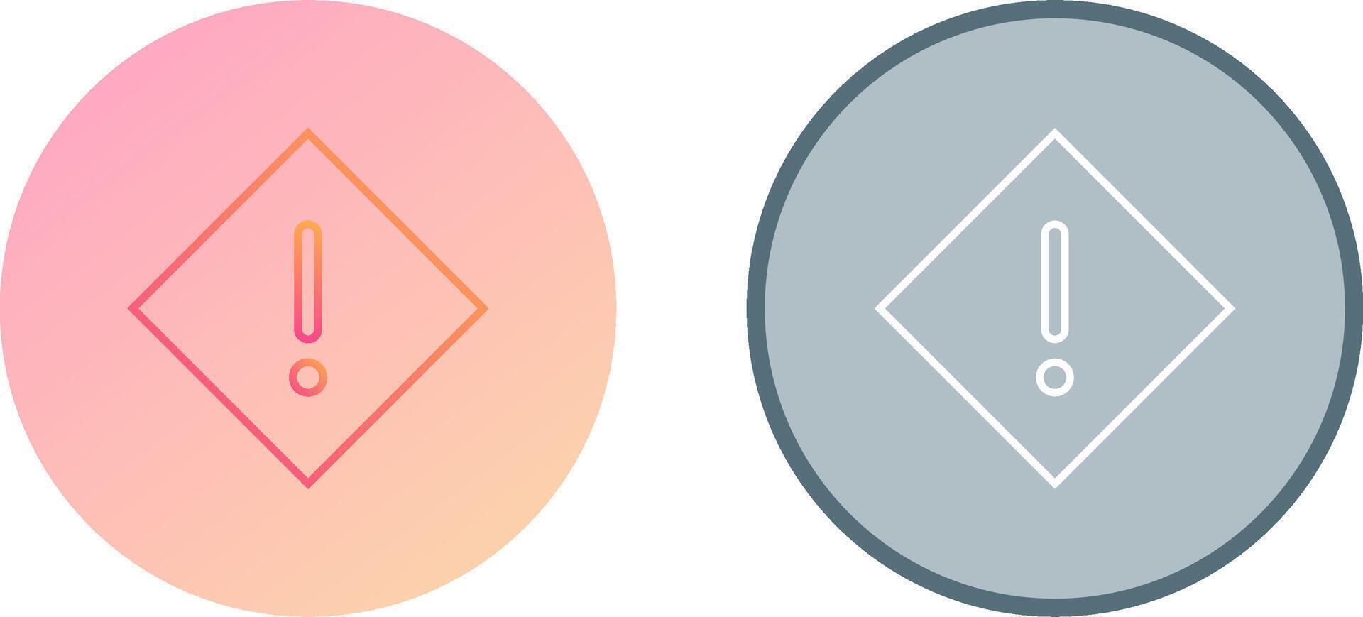 Warning Icon Design vector