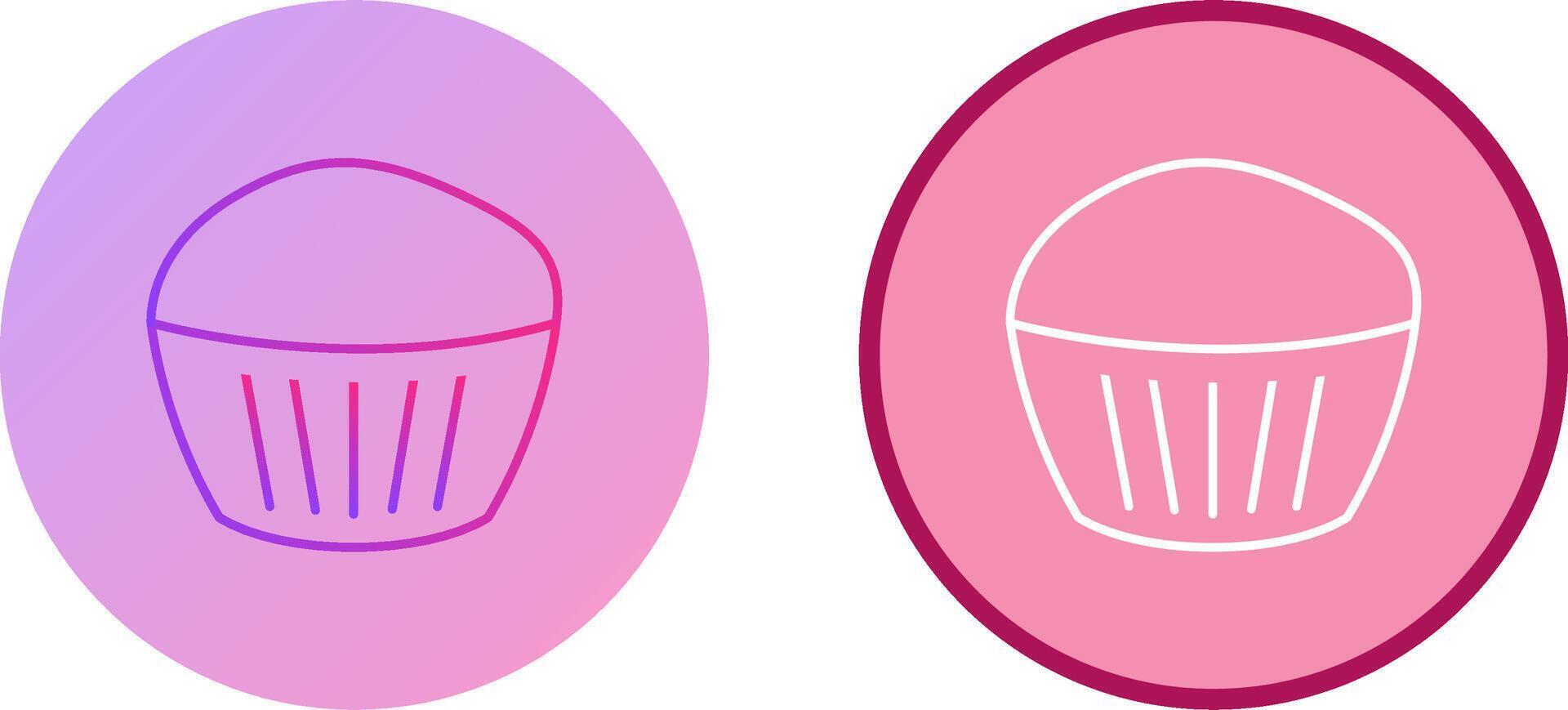 Chocolate Muffin Icon Design vector