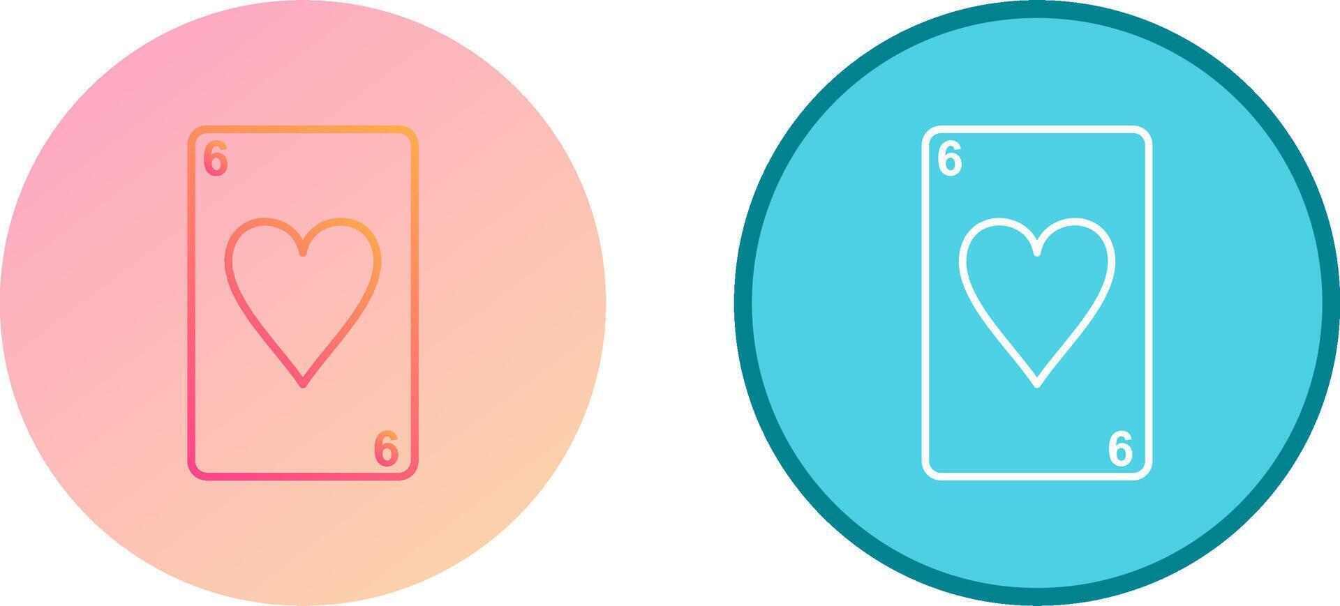 Hearts Card Icon Design vector