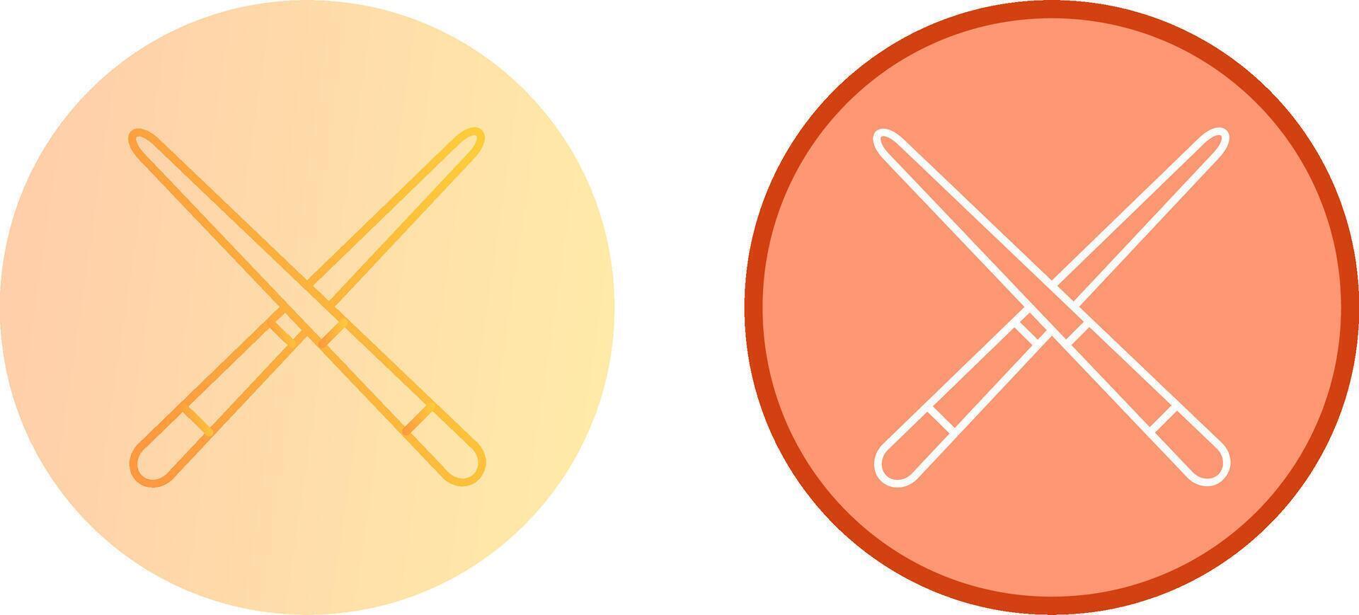 Pool Cue Icon Design vector