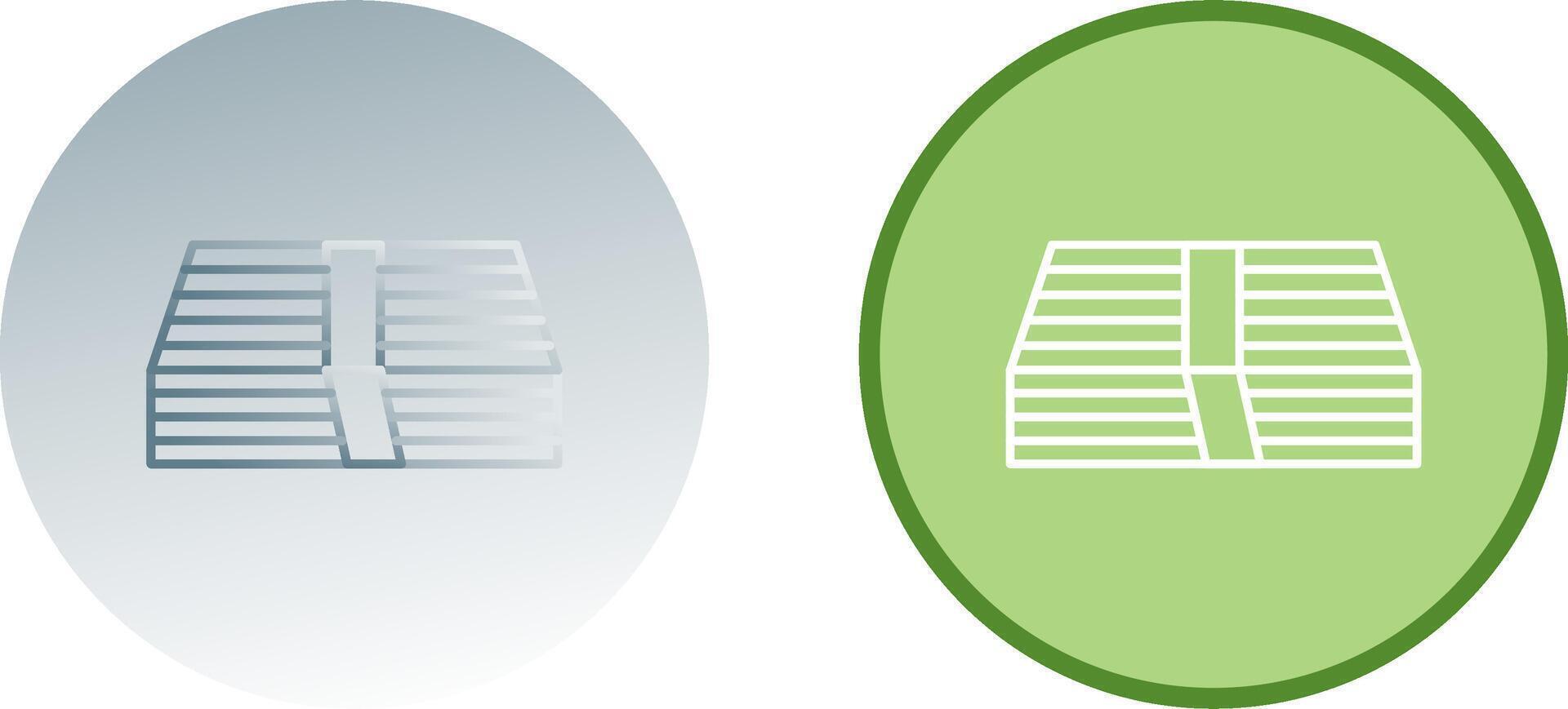 Pack of Bills Icon Design vector