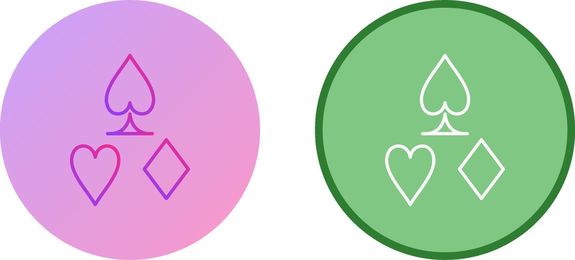 Card Suits Icon Design vector