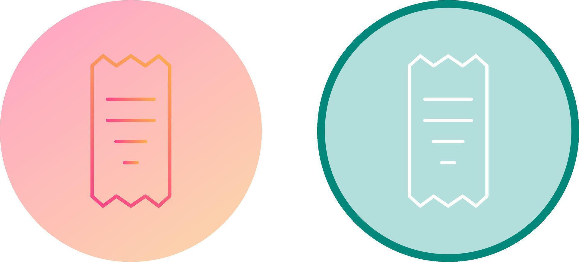 Unique Receipt Icon Design vector