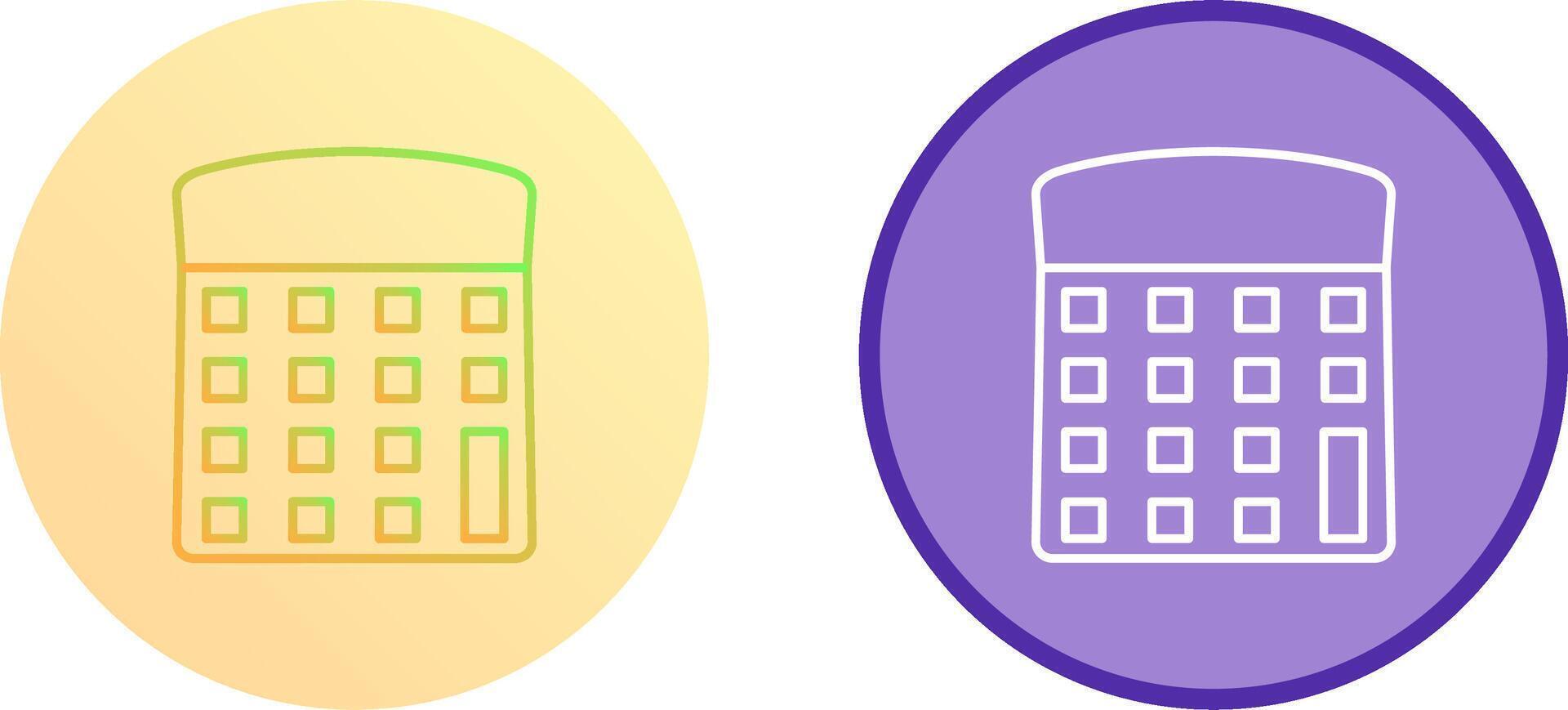 Unique Calculator Icon Design vector