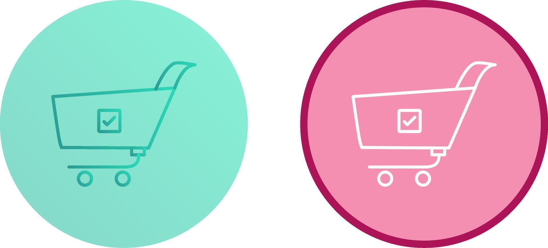 Unique Confirm Order Icon Design vector