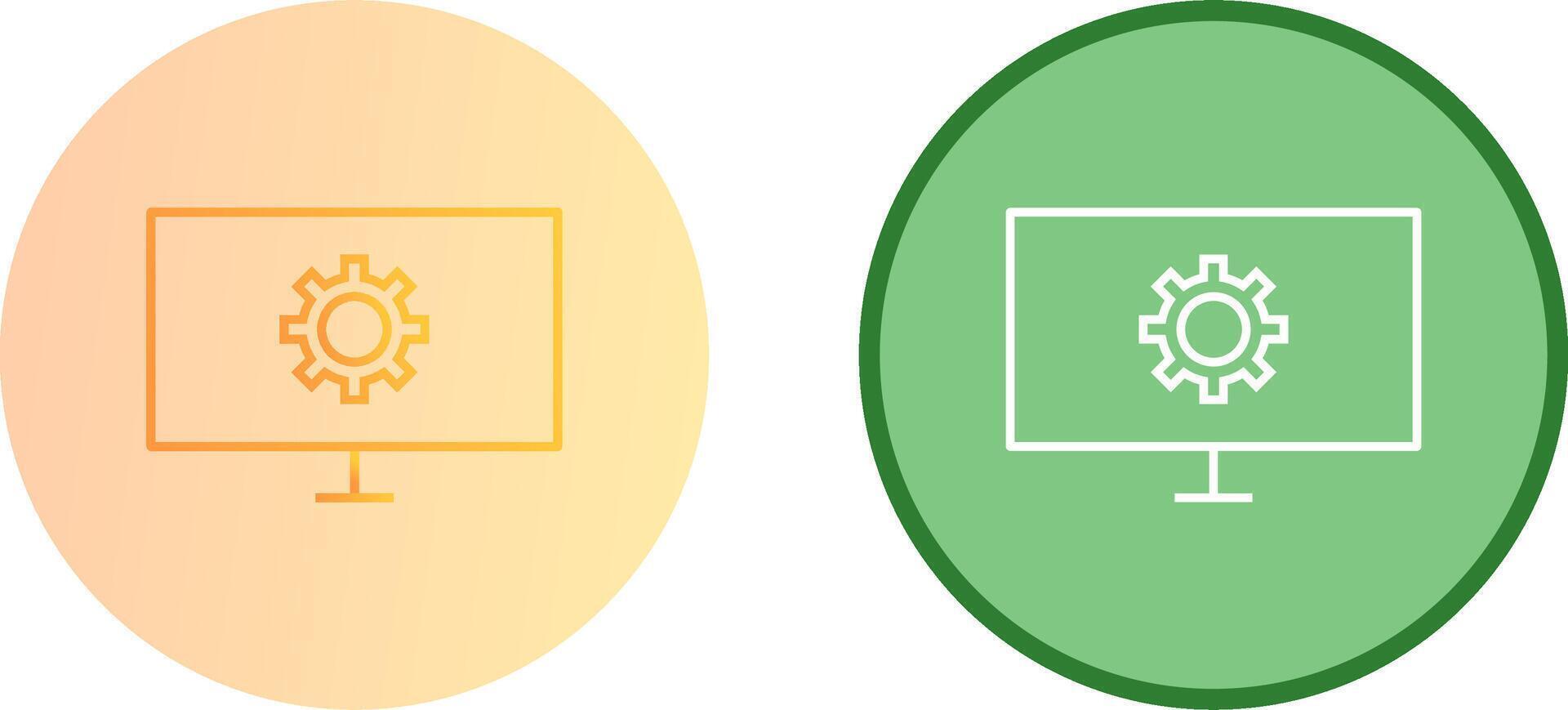 Unique Network Settings Icon Design vector