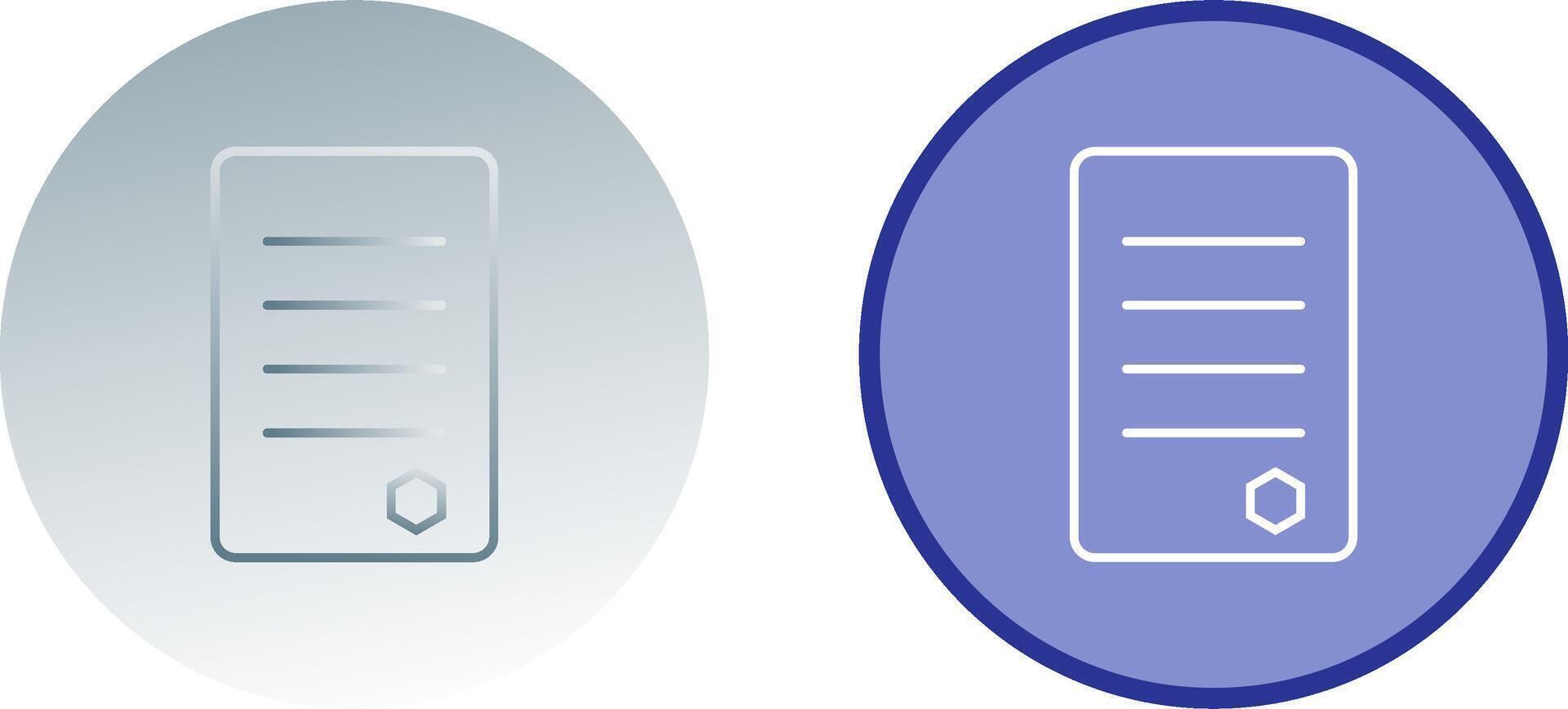 Unique Reports Icon Design vector