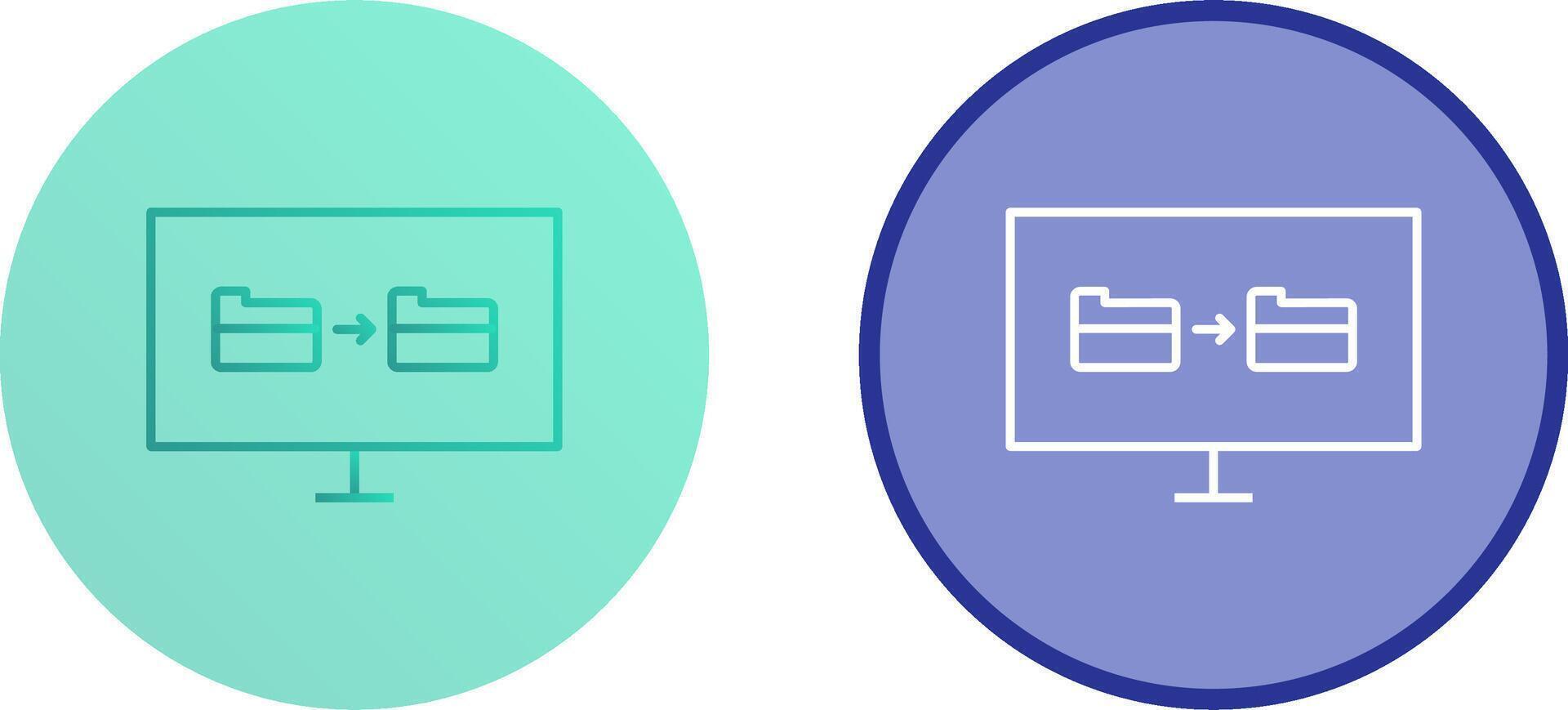 Unique File Sharing Icon Design vector