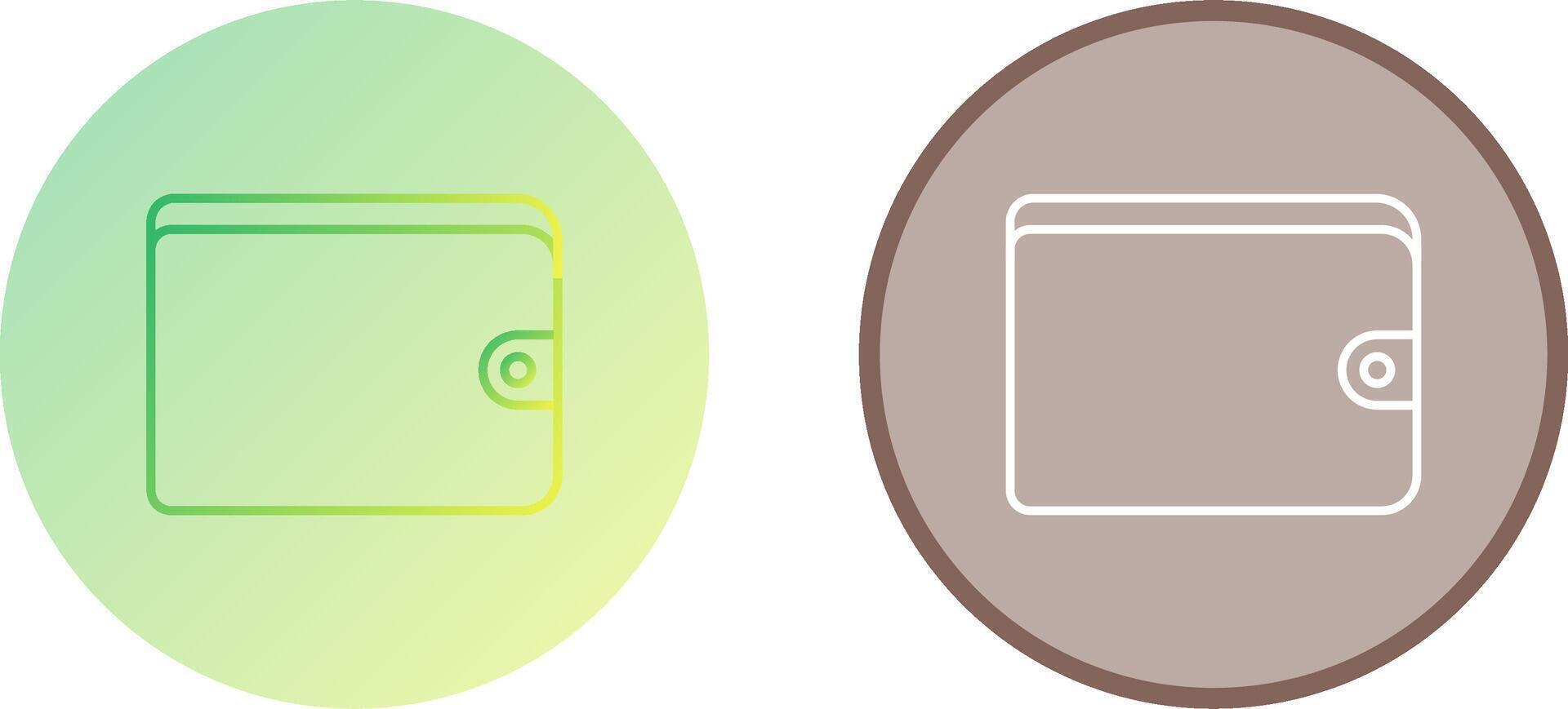 Unique Wallet Icon Design vector