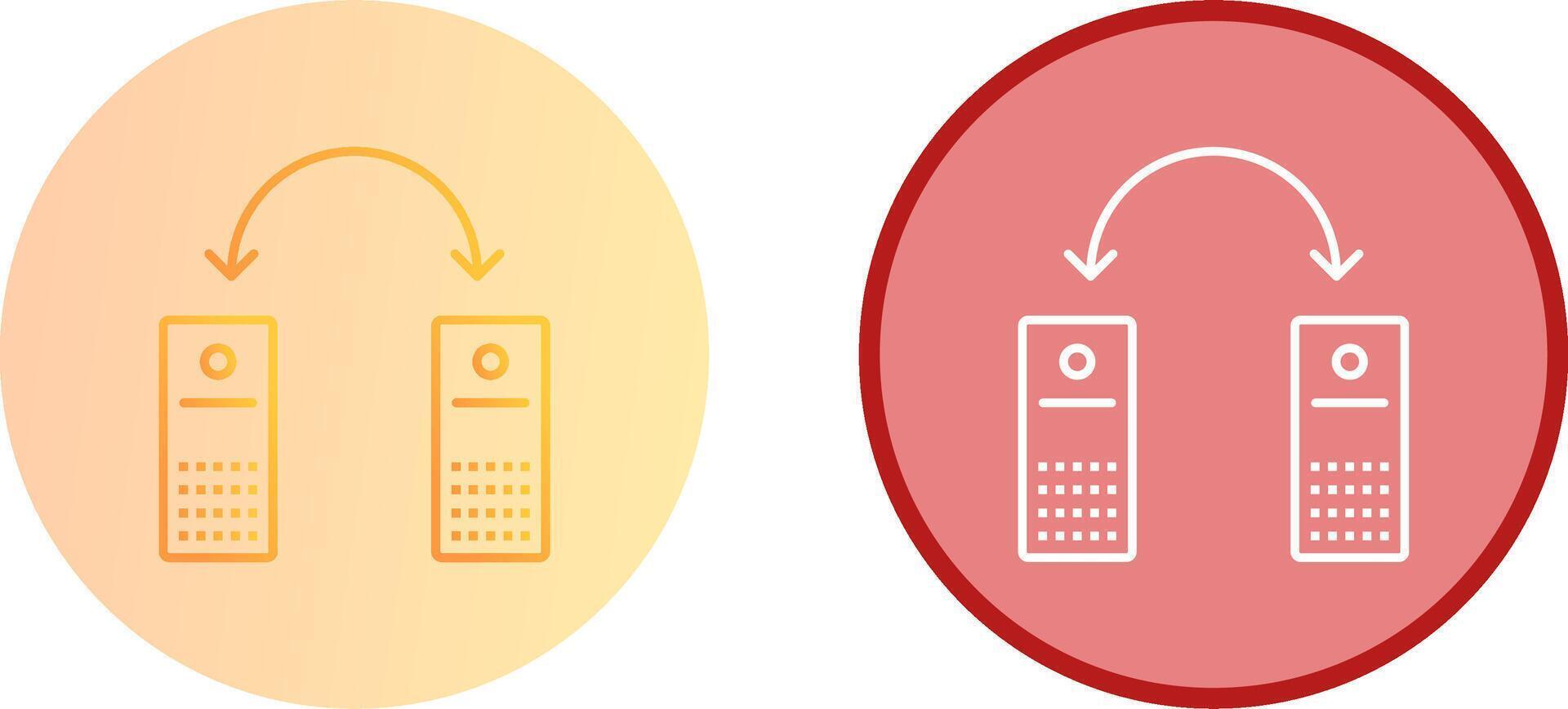 Unique Connected Systems Icon Design vector