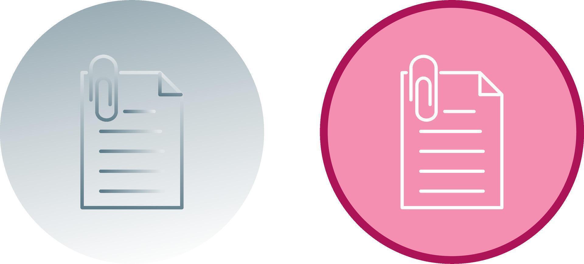 Unique Attachment Icon Design vector