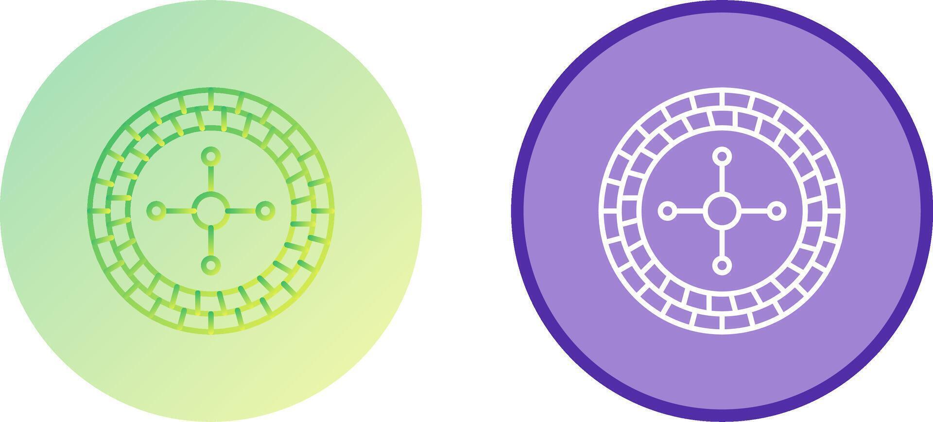 Roulette Icon Design vector
