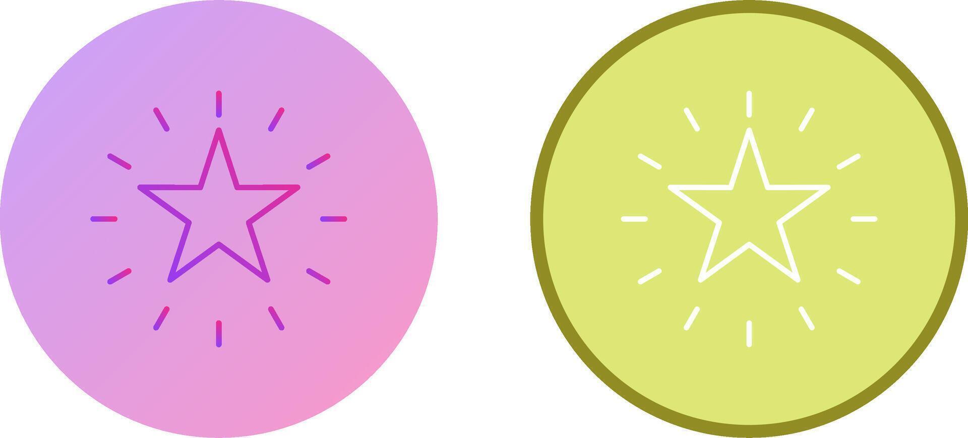 Unique Star Icon Design vector