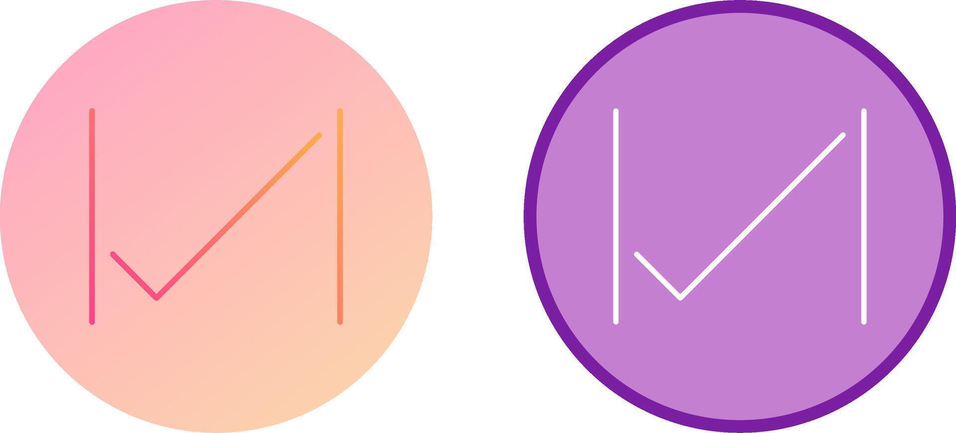 Unique Tick Icon Design vector