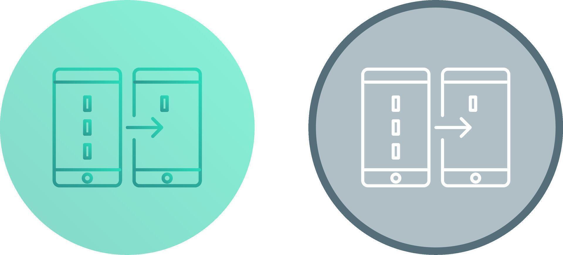 Unique Data Transfer Icon Design vector