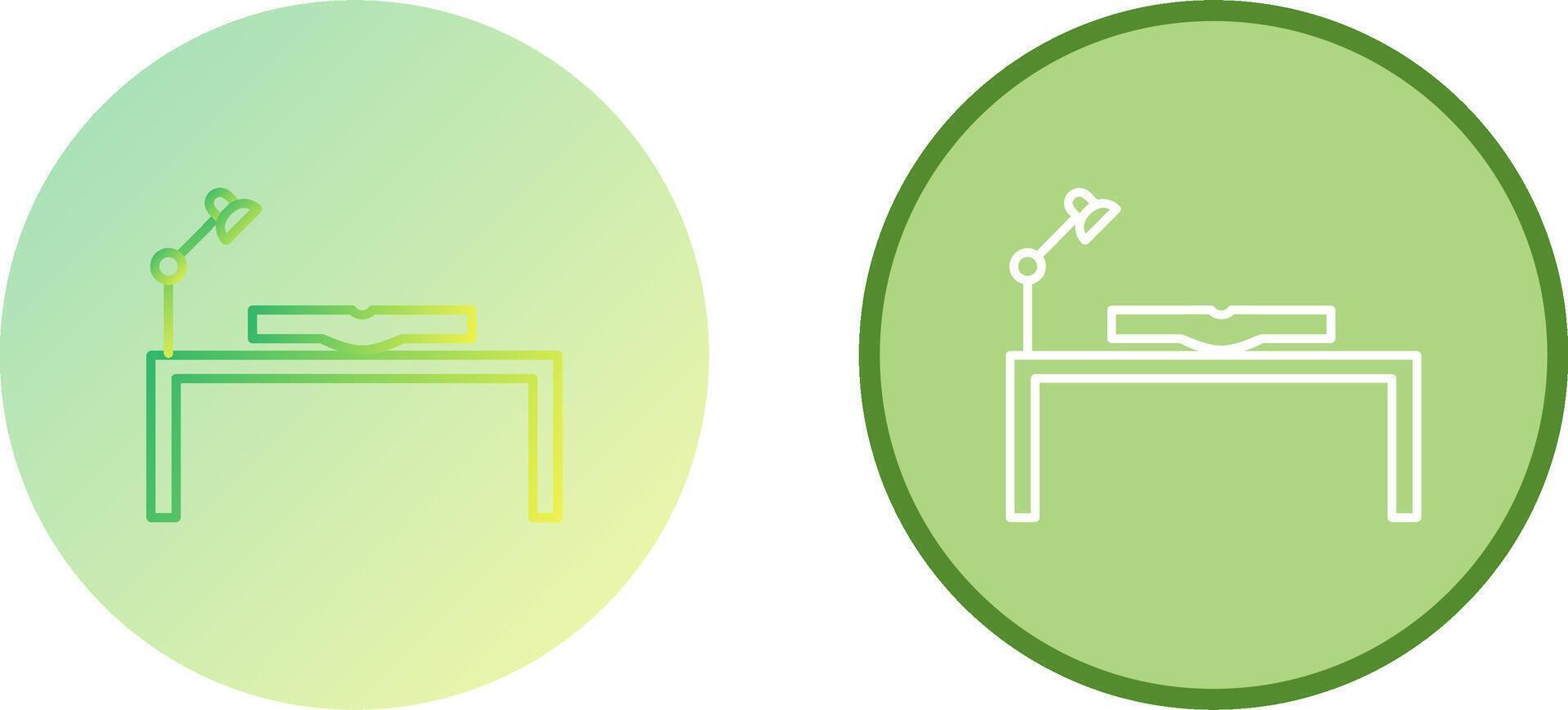 Unique Study Desk Icon Design vector
