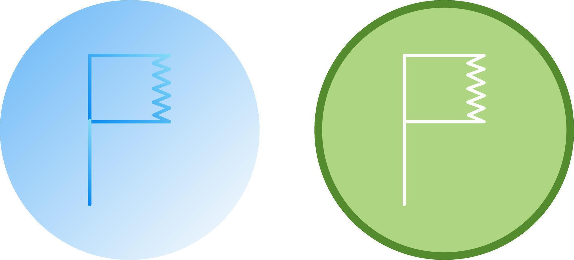 Unique Flag Icon Design vector