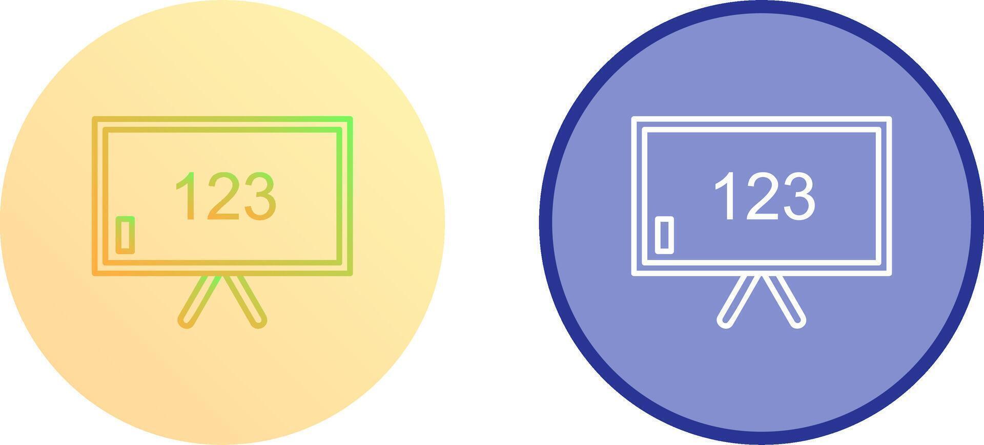 Unique Classroom Board Icon Design vector