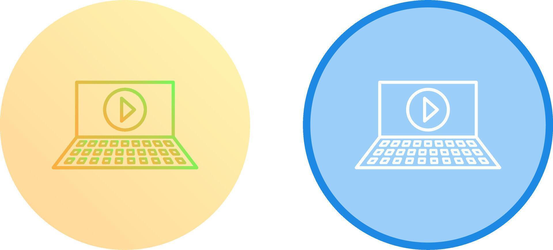 Unique Play Icon Design vector
