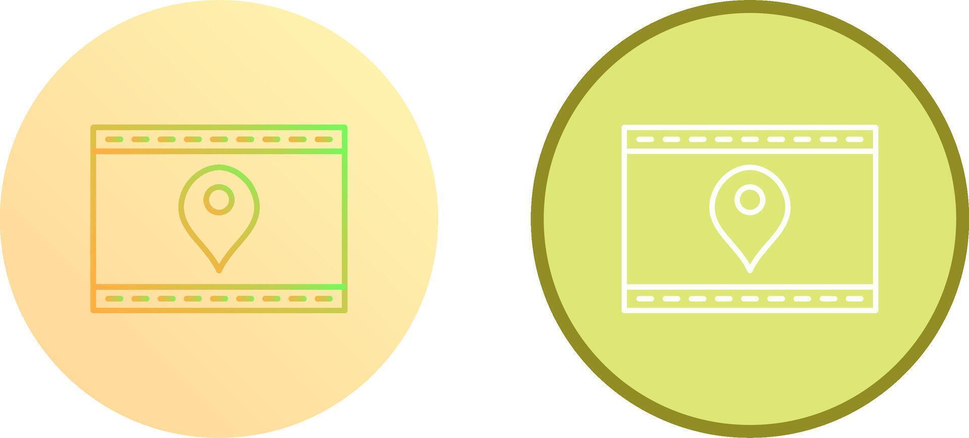 Unique Location Web Advertising Icon Design vector