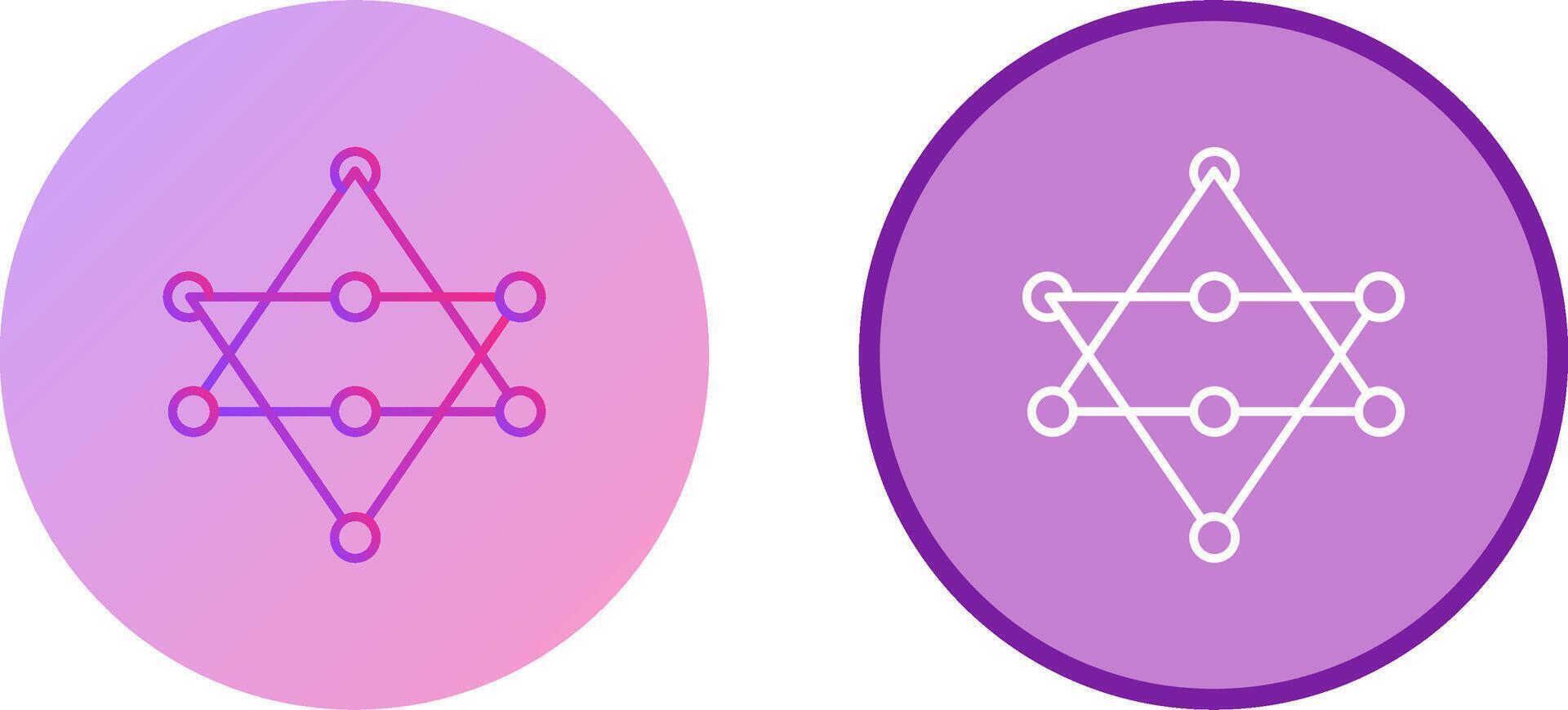 Unique Networks Icon Design vector