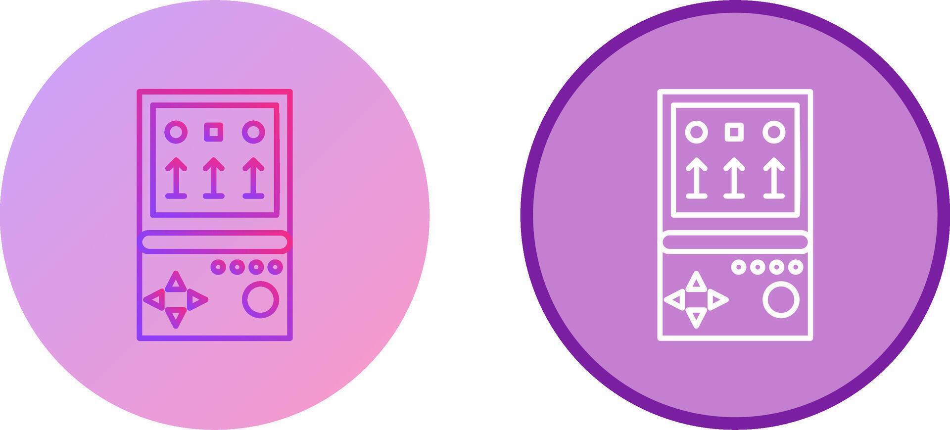 Unique Brick Game Icon Design vector
