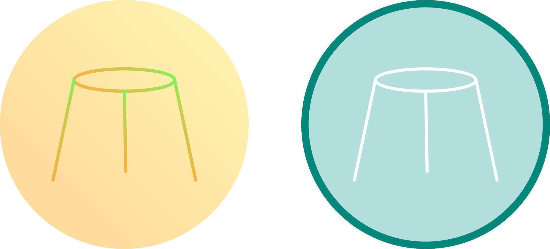Unique Stool Icon Design vector