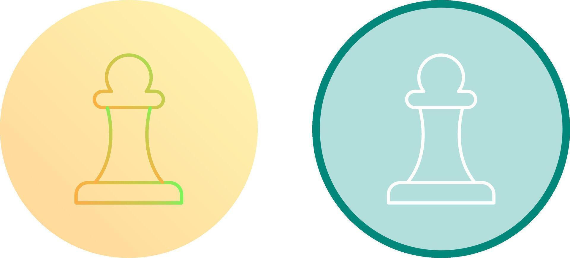 Unique Pawn Icon Design vector