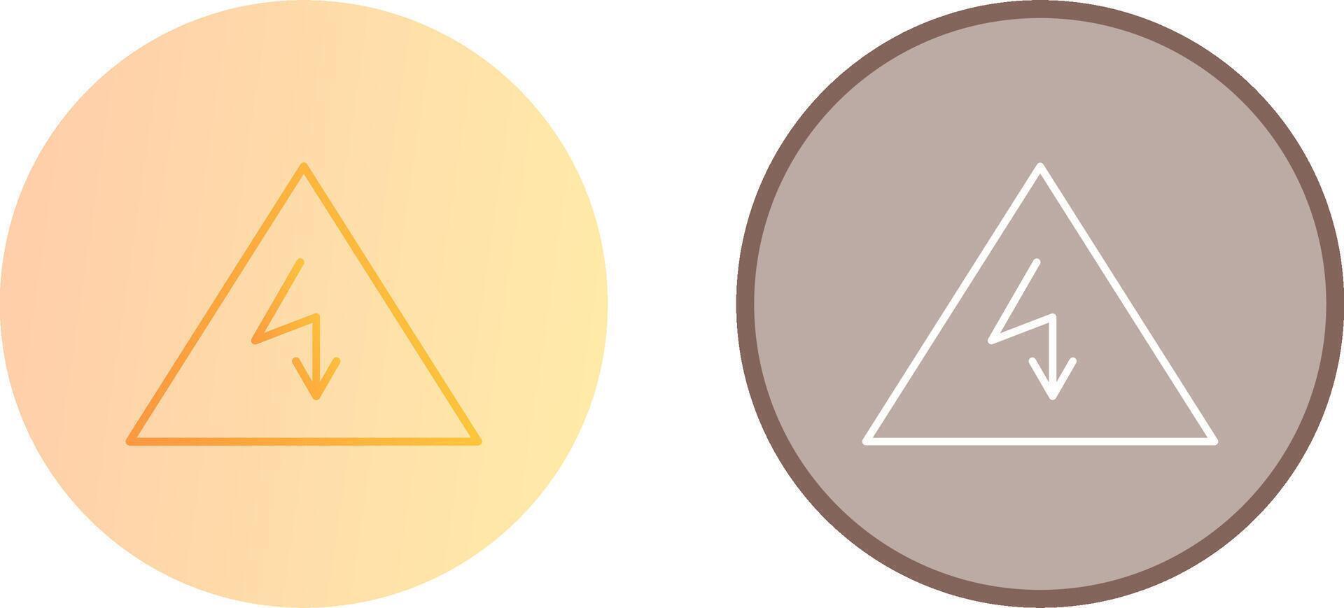 Unique Electricity Danger Icon Design vector