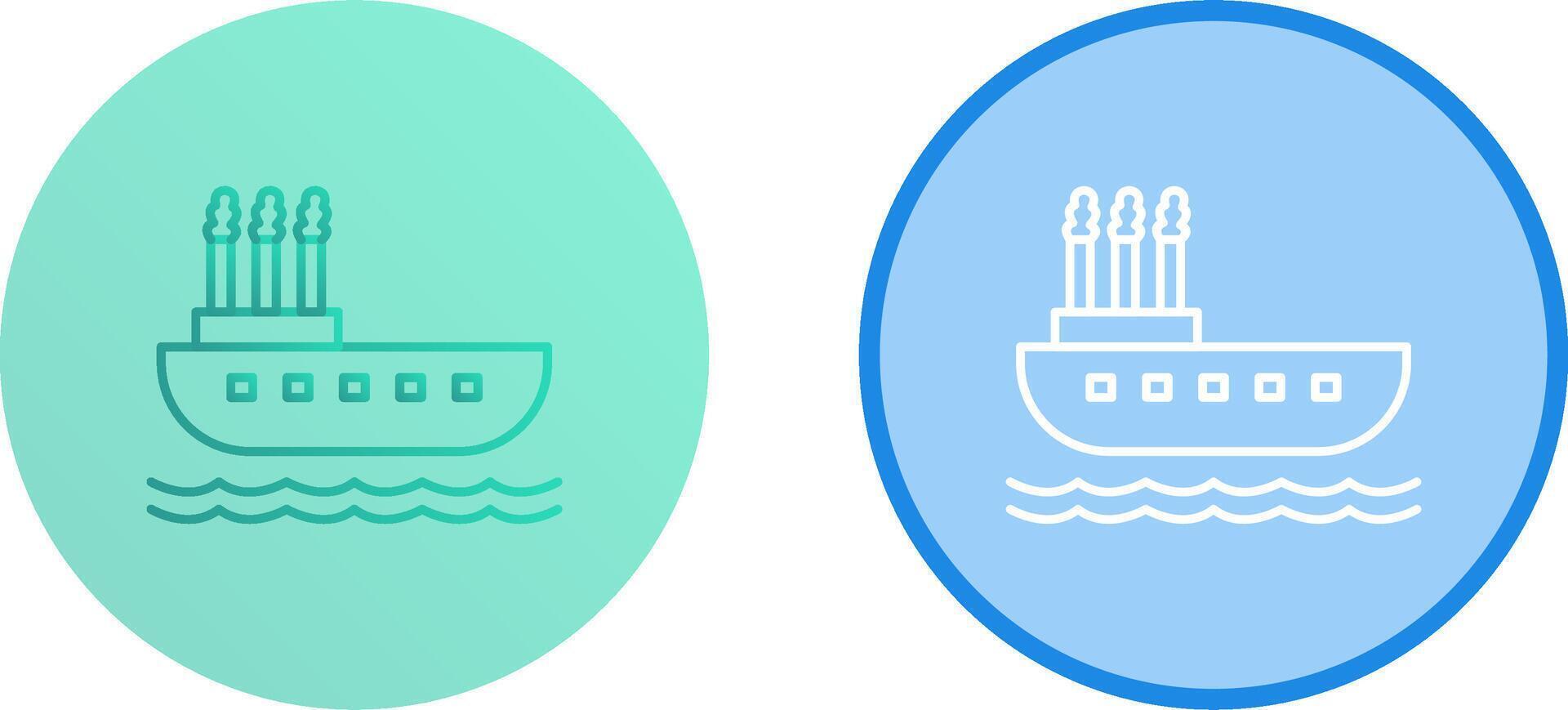 Steamboat Icon Design vector