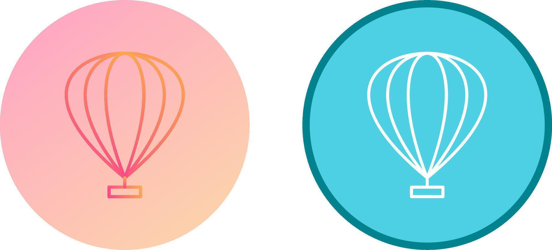 Hot Air Balloon Icon Design vector