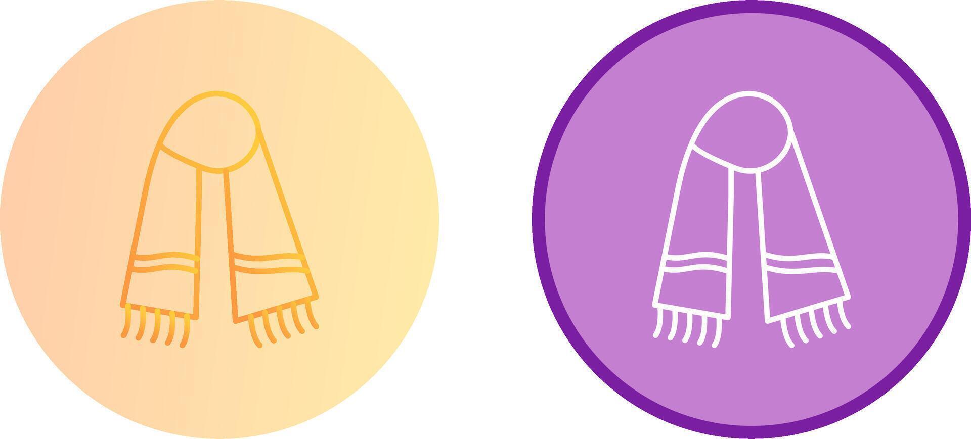 Warm Scarf Icon Design vector