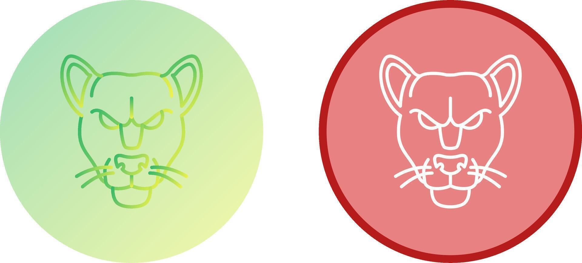 Black Panther Icon Design vector