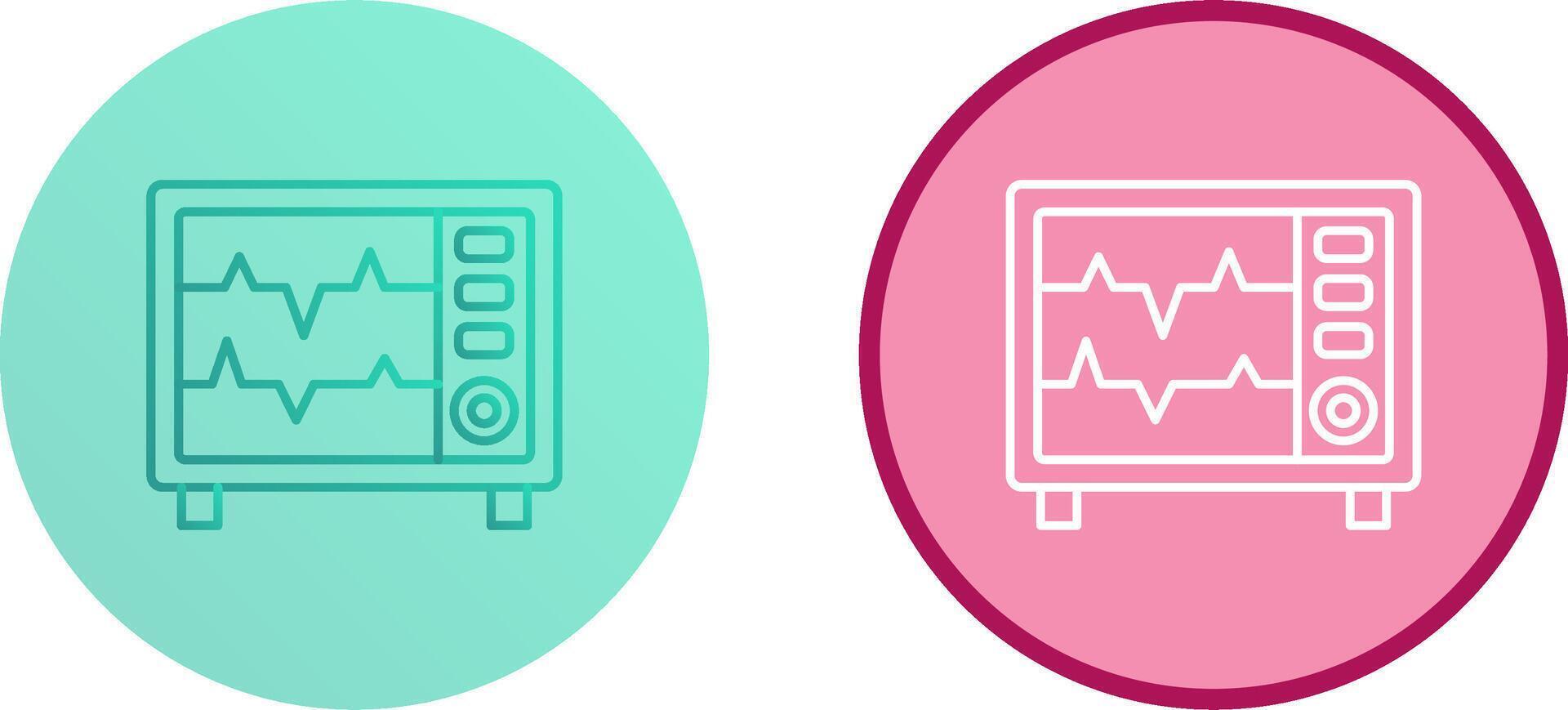 Heart Rate Monitor Icon Design vector