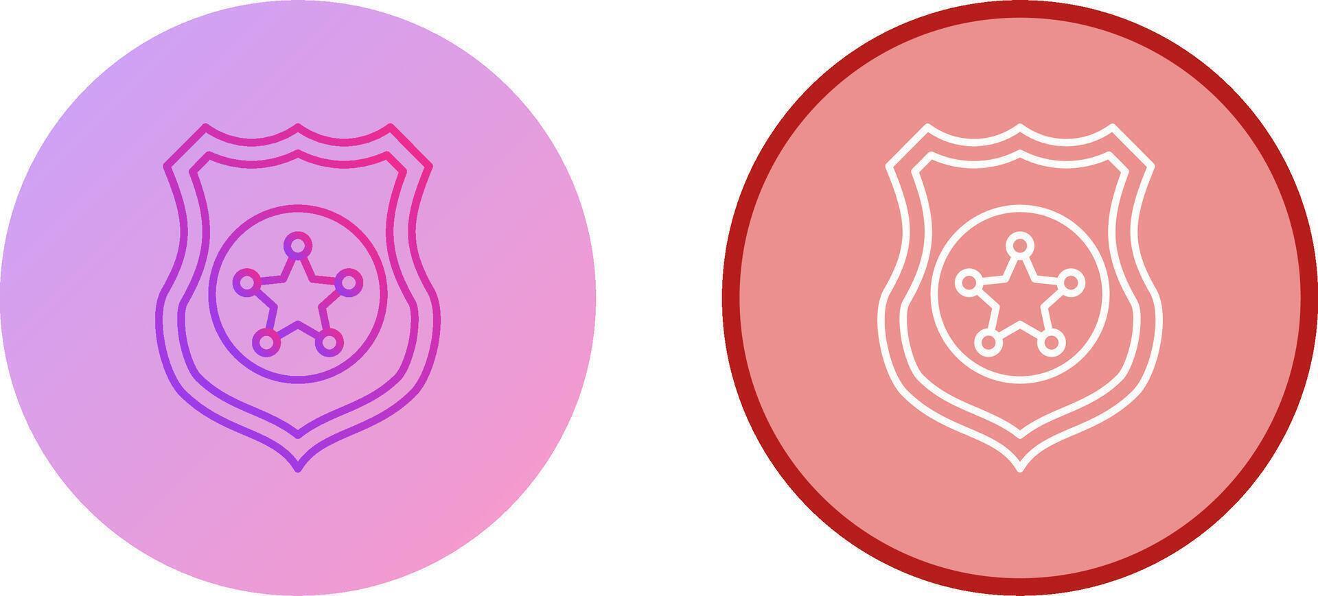 Police shield Icon Design vector