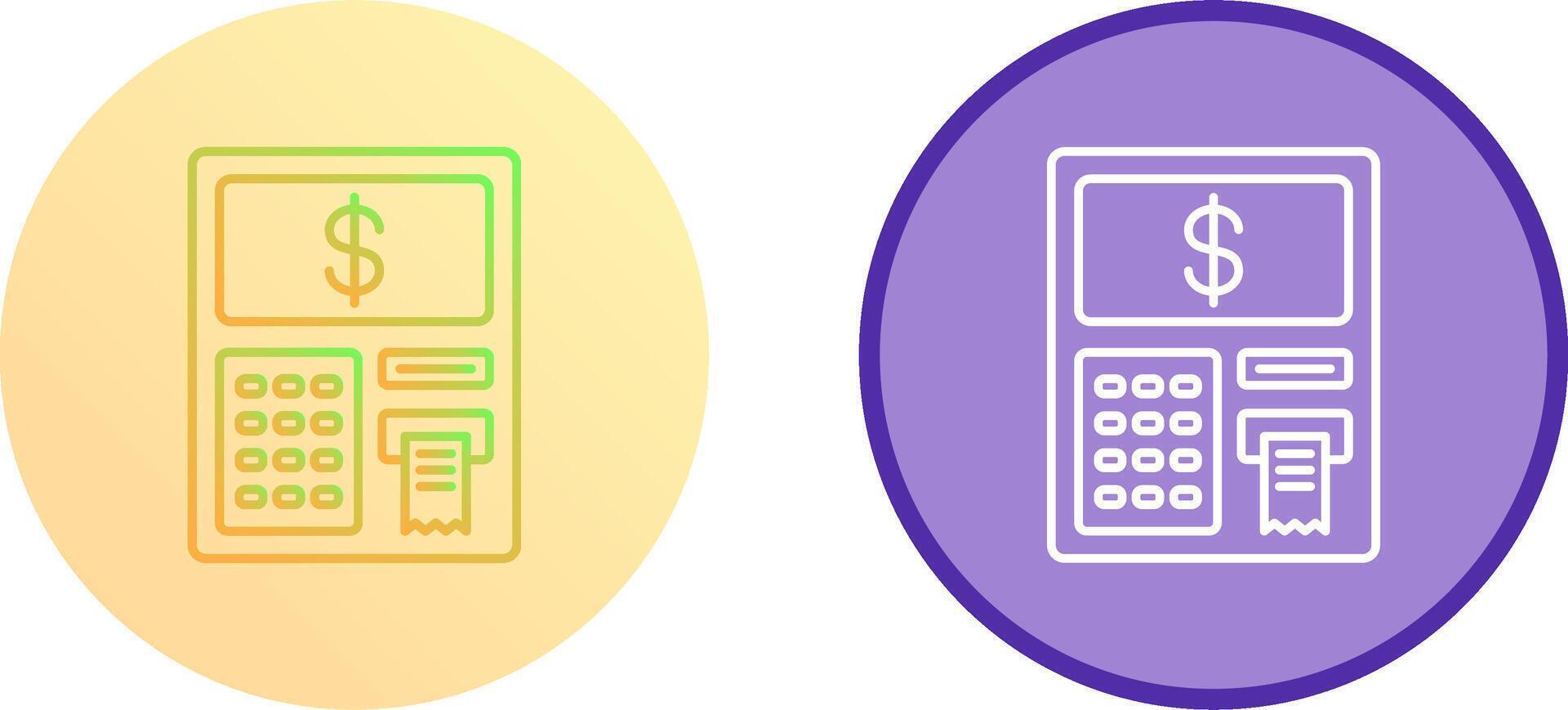 Atm Icon Design vector