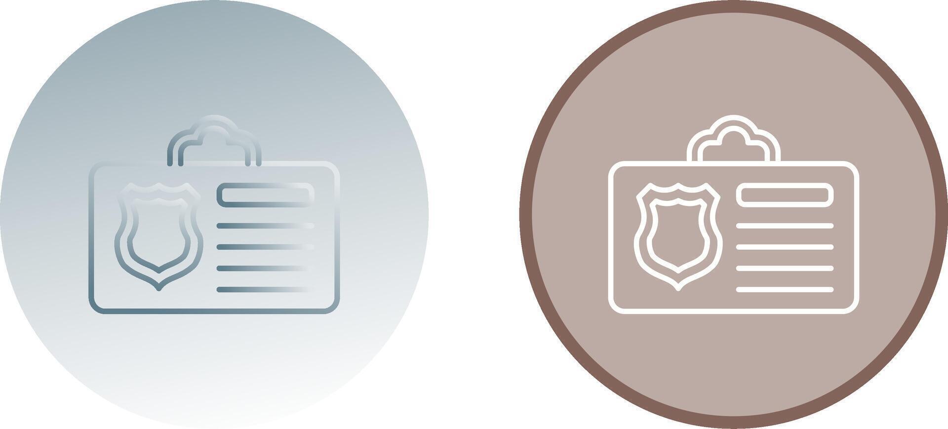 Id Card Icon Design vector