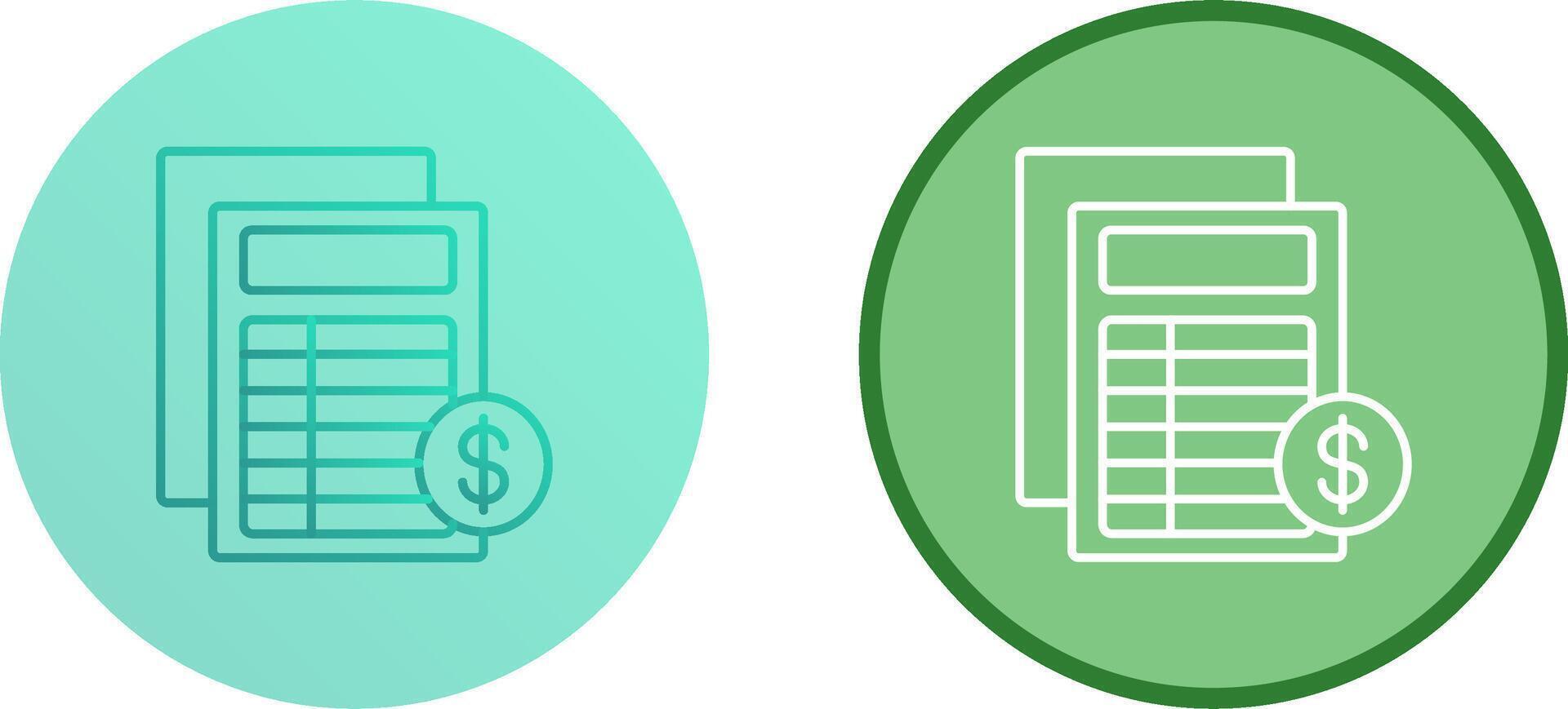 Invoice Icon Design vector