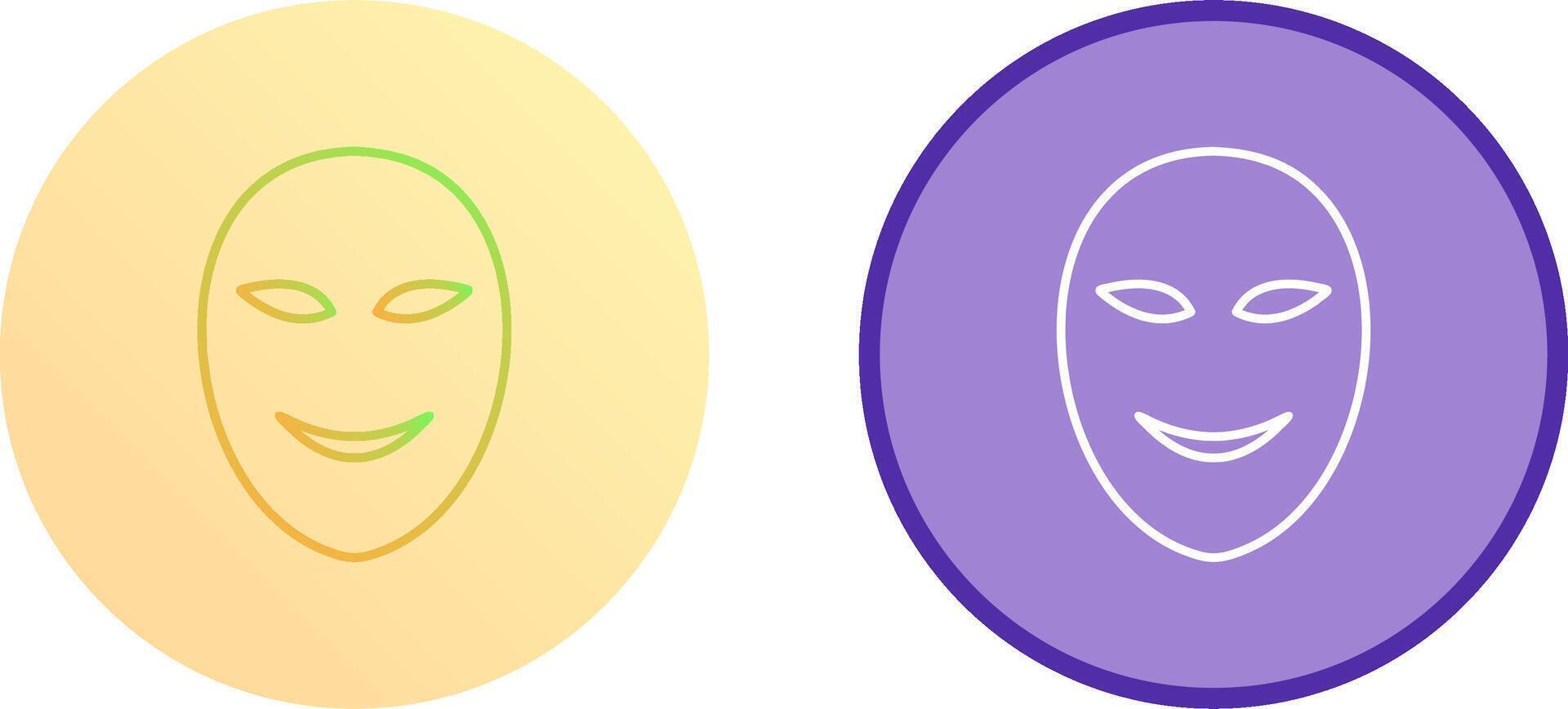 Ancient Face Mask Icon Design vector